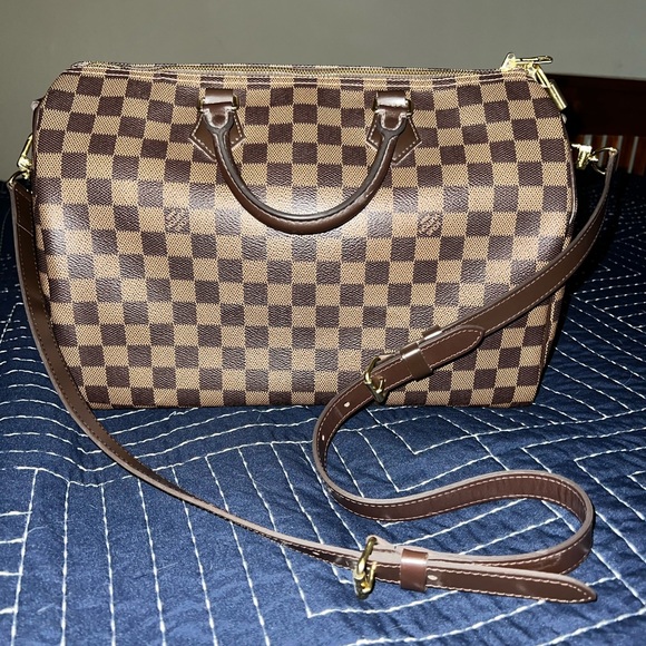 π― Authentic Louis Vuitton Speedy Bandouliere 35, Damien Ebene - Picture 5 of 17
